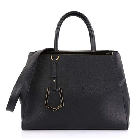 fendi 2jours medium black|Fendi 2Jours Black Bags & Handbags for Women .